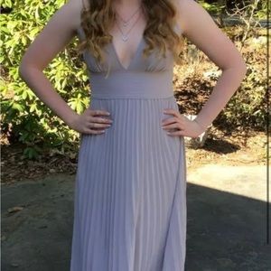 floor length gray lulus prom dress